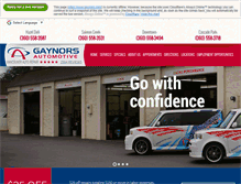 Tablet Screenshot of gaynors.com